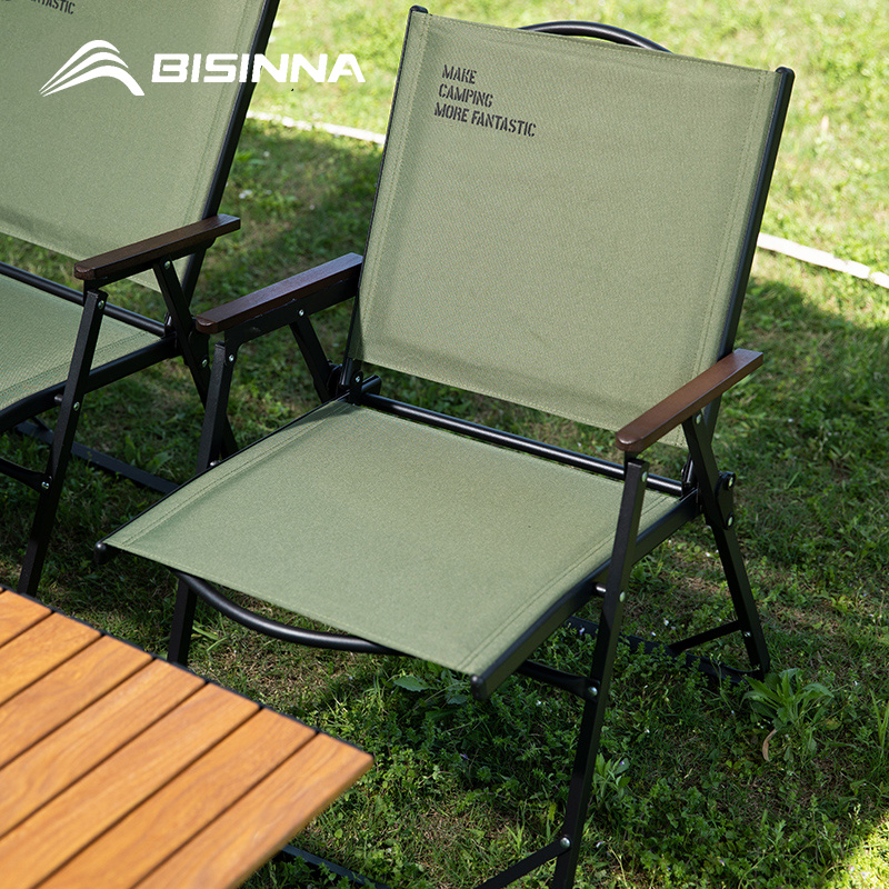 Outdoor Furniture Rocking Chair - BISINNA Outdoor składane krzesło kempingowe przenośny