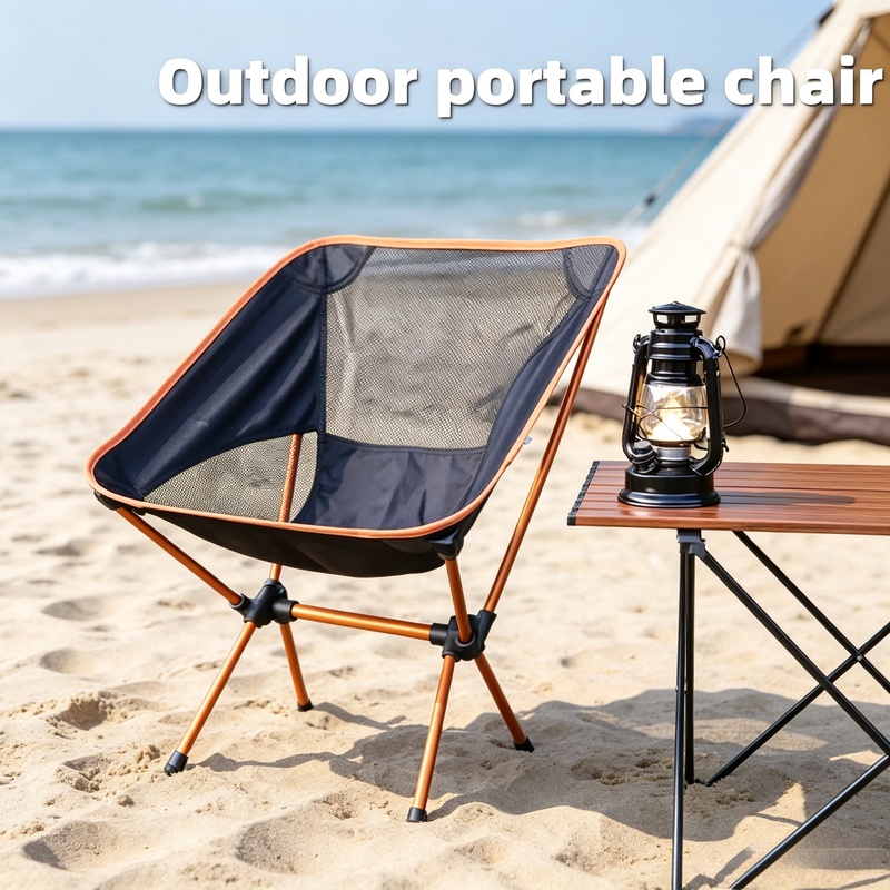 Outdoor Furniture Rocking Chair - Ultralekka Aluminiowa Krzesło Księżycowe Składane Przenośne