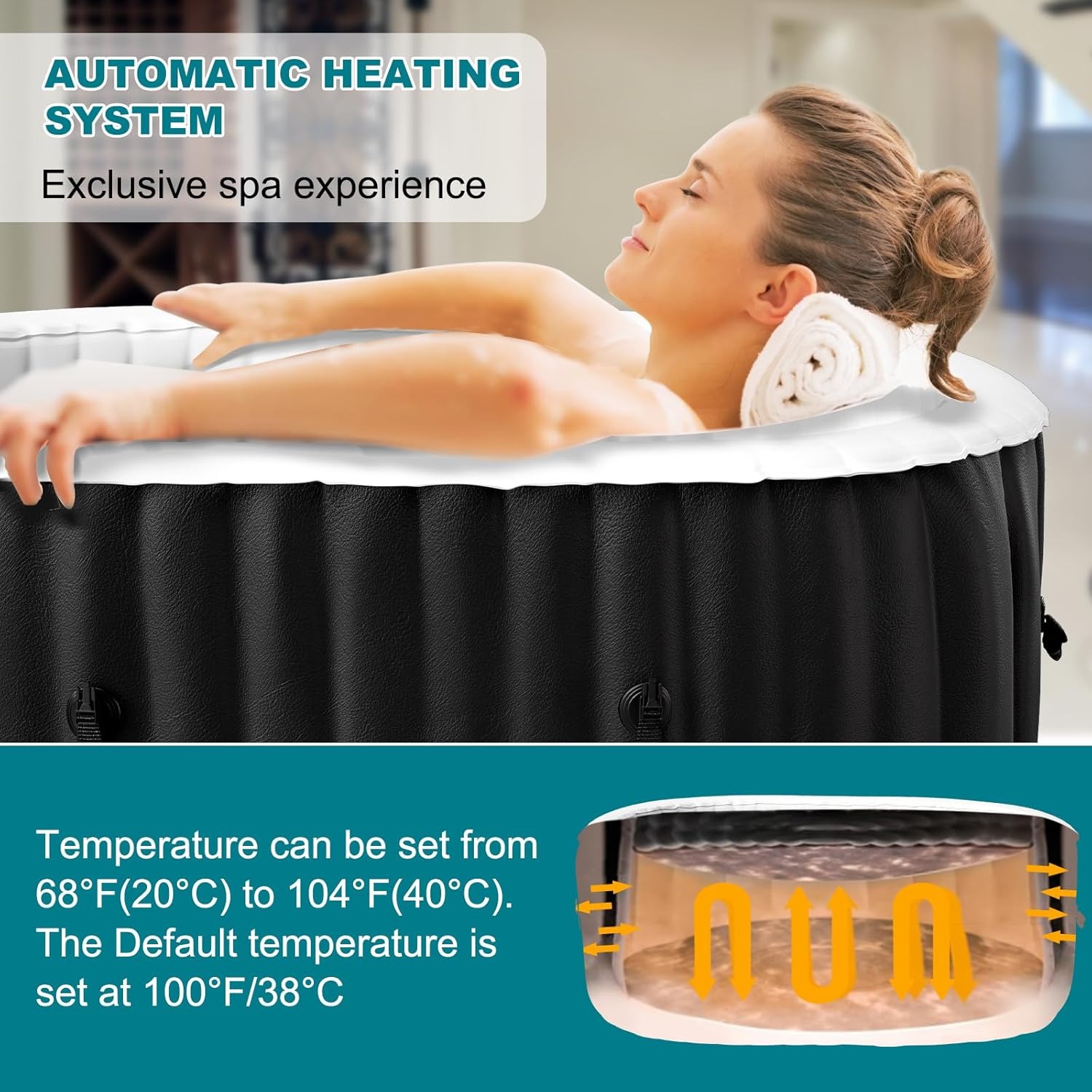 Inflatable Hot Tub - Owalna nadmuchiwana wanna z hydromasażem o