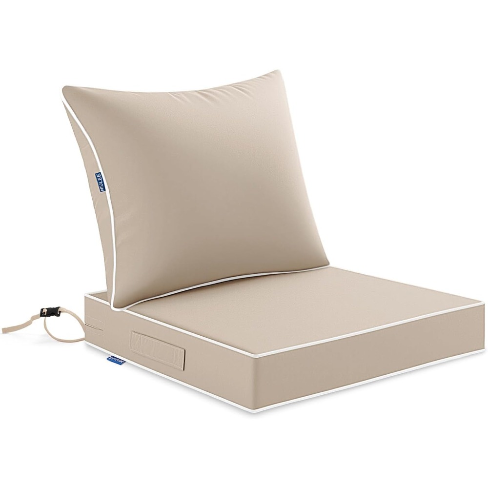 Outdoor Furniture Cushions 24 X 24 - Beżowa poduszka na siedzisko do mebli