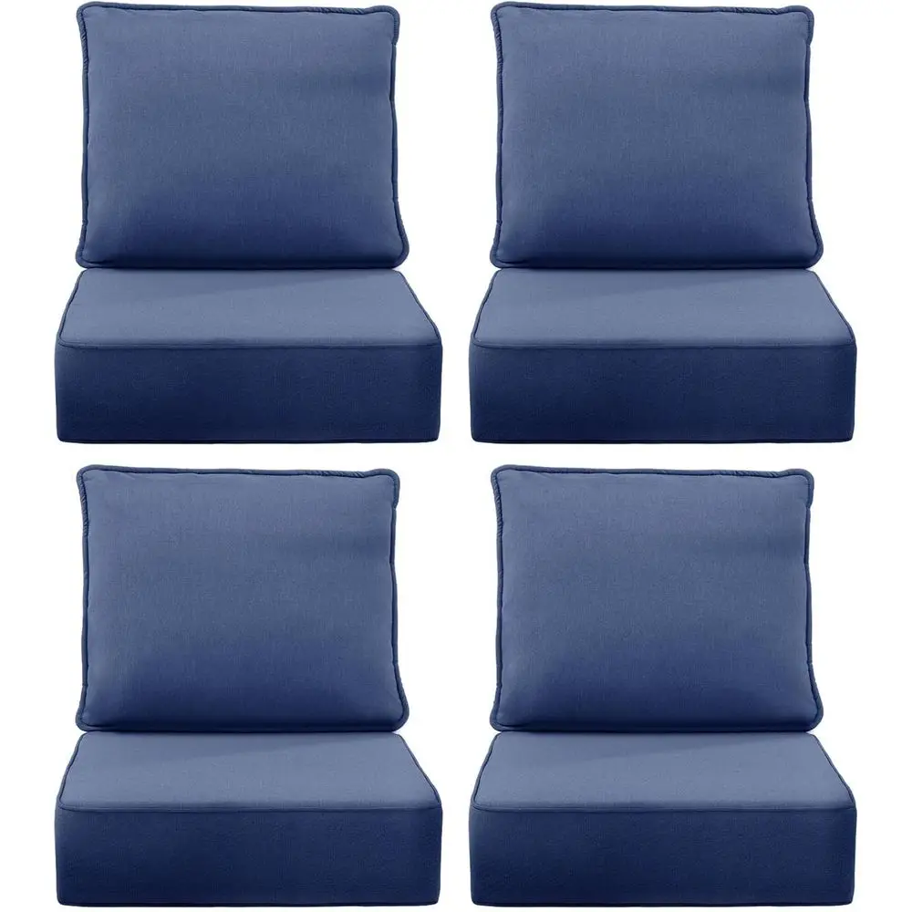 Outdoor Furniture Cushions 24 X 24 - 6 Grubych Poduszek na Krzesła Ogrodowe,
