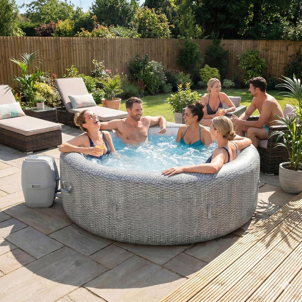Inflatable Hot Tub - Przenośna dmuchana wanna z hydromasażem, inteligentny