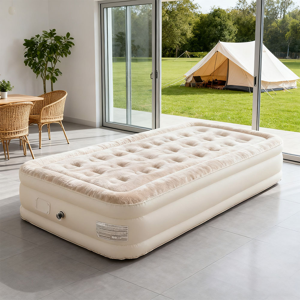 Outdoor Furniture No Cushions - Materac dmuchany z wbudowaną pompką, samopompujący