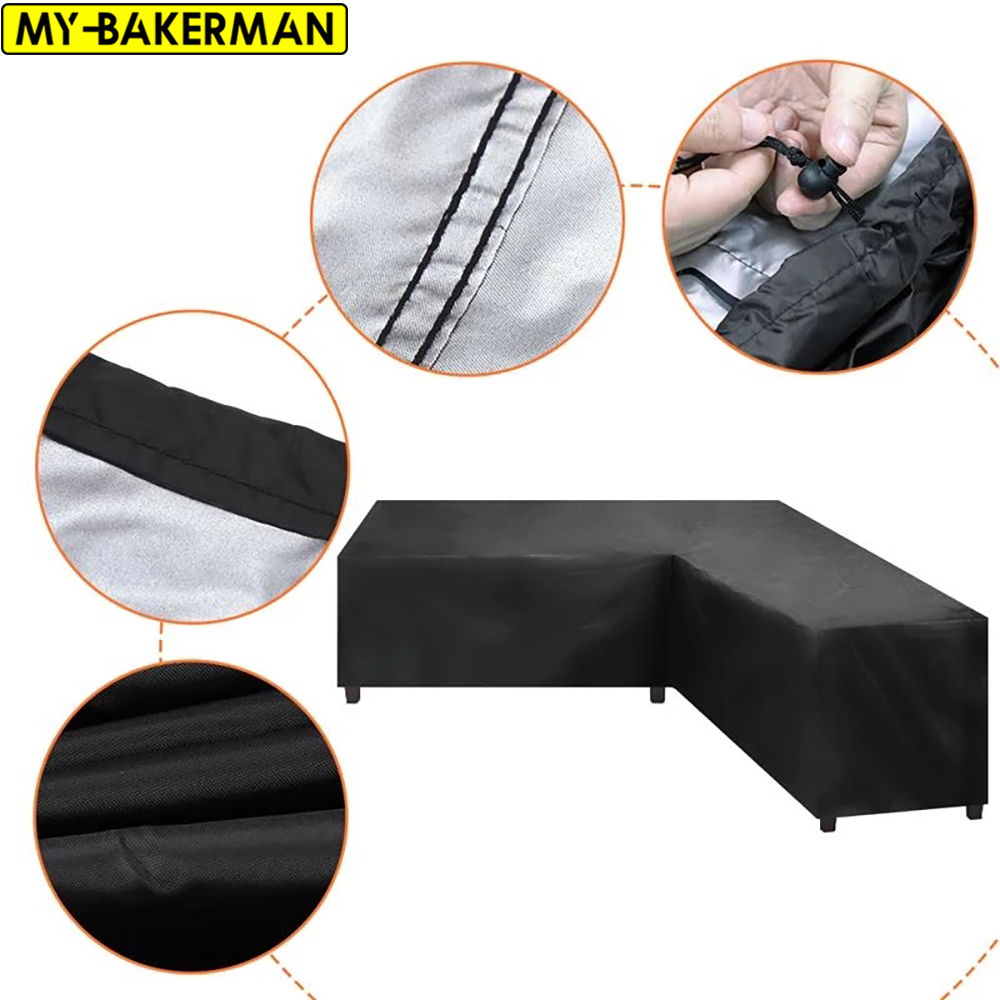 Outdoor Furniture L Shape - Wodoodporna narożna Sofa L kształt okładka