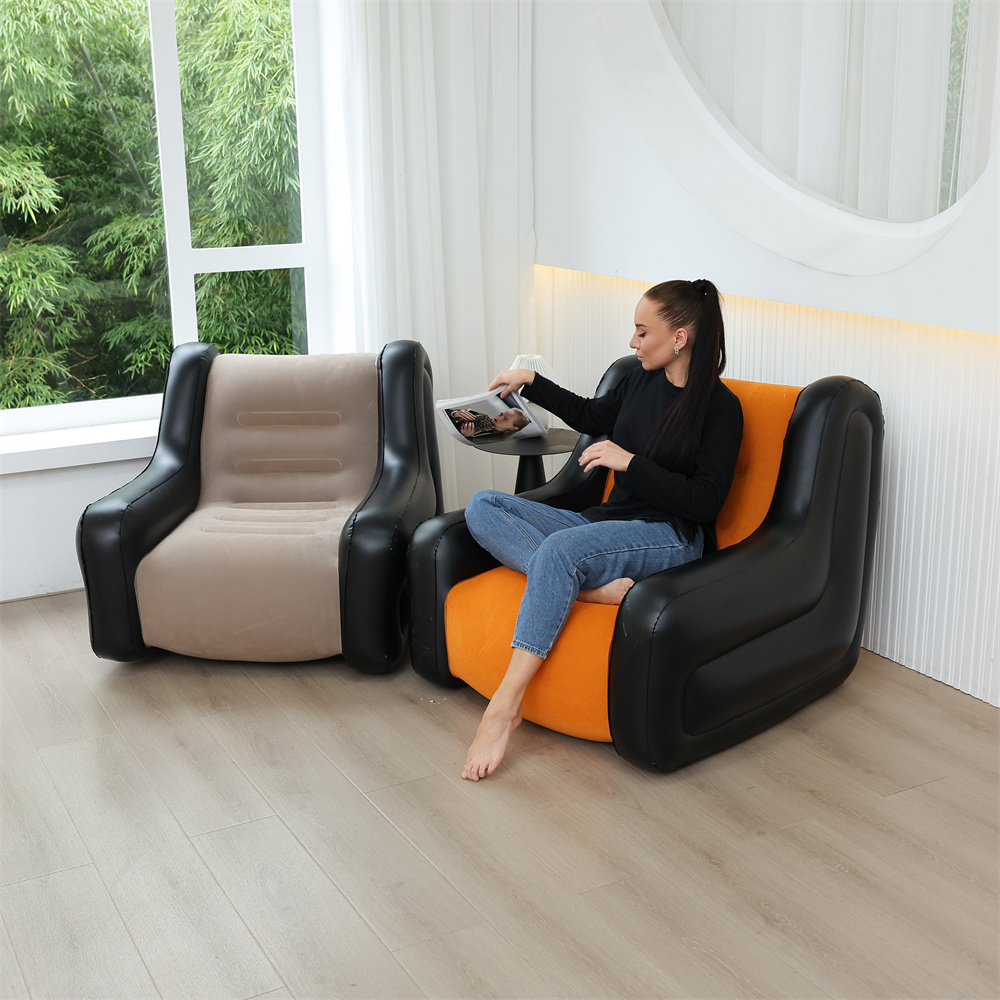 Outdoor Furniture Bench - Składana leniwa sofa, dmuchany fotel wypoczynkowy,