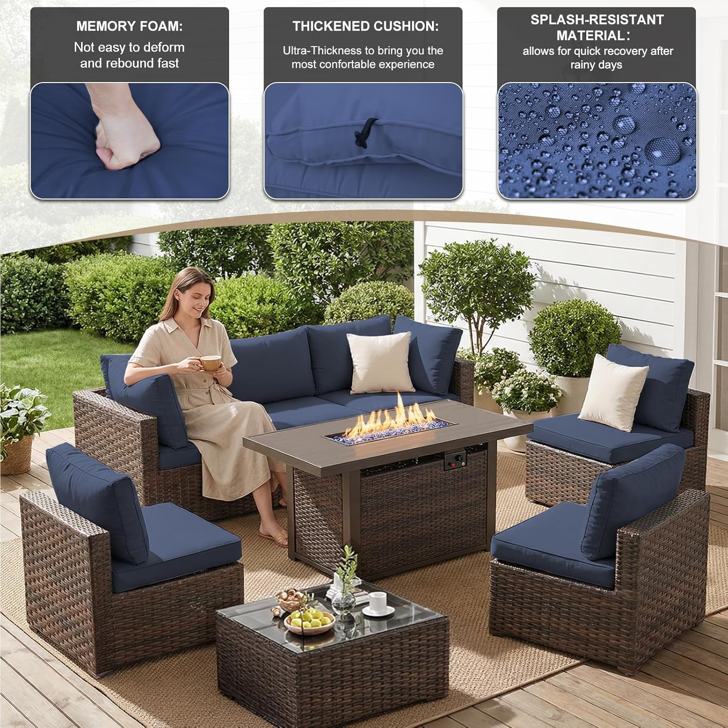 8-częściowy zestaw mebli ogrod – Outdoor Furniture Bali recenzja i cena