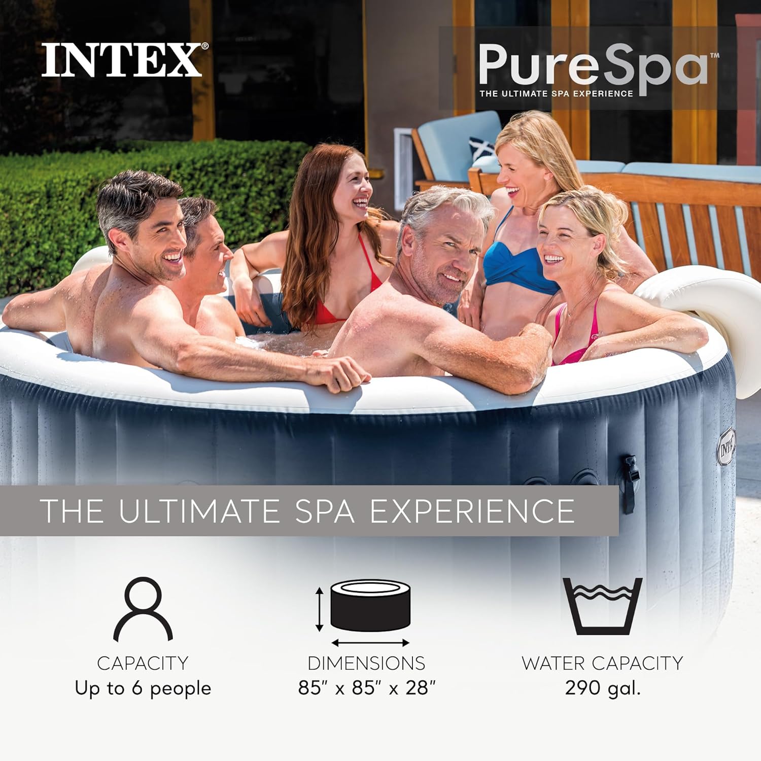 PureSpa Plus 6-osobowa okrągła – Inflatable Hot Tub recenzja i cena