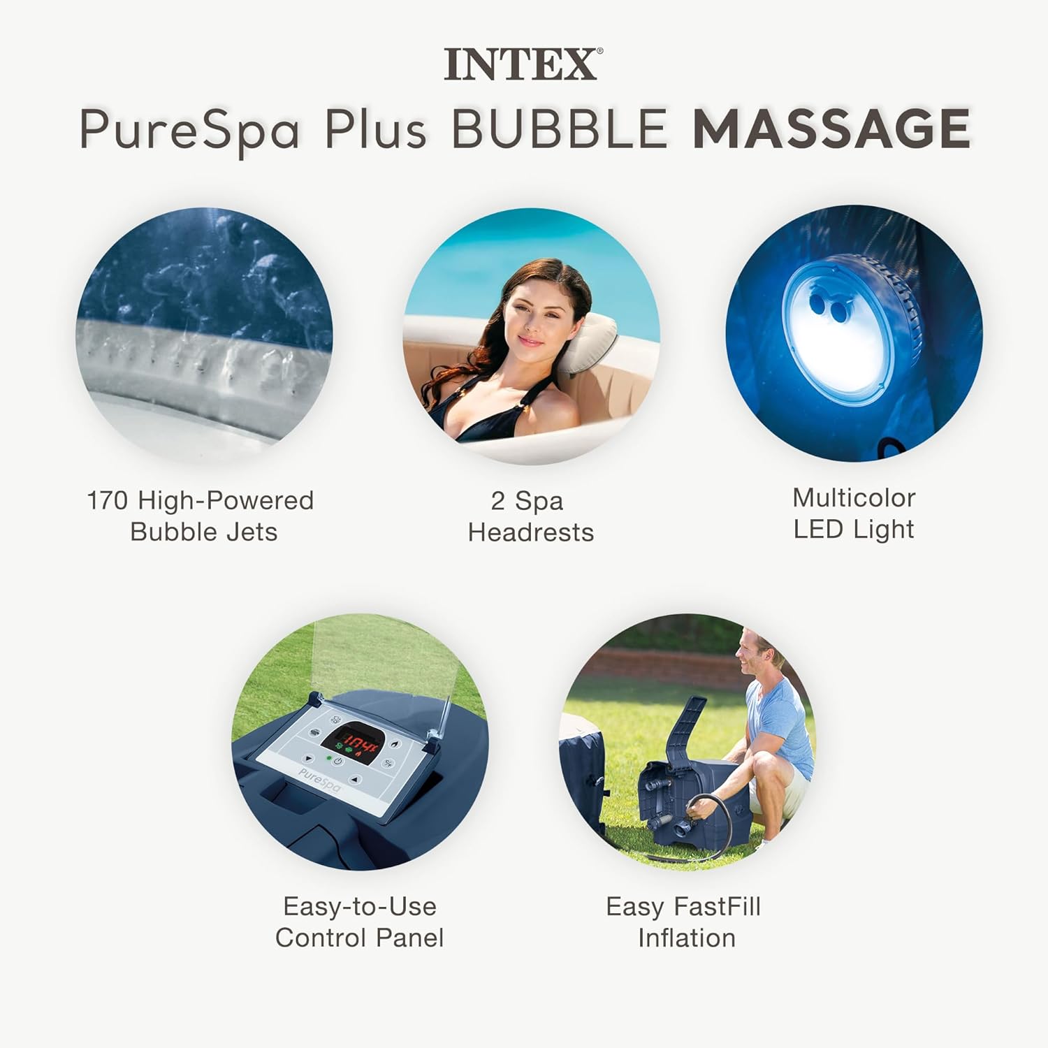 PureSpa Plus 6-osobowa okrągła – Inflatable Hot Tub recenzja i cena