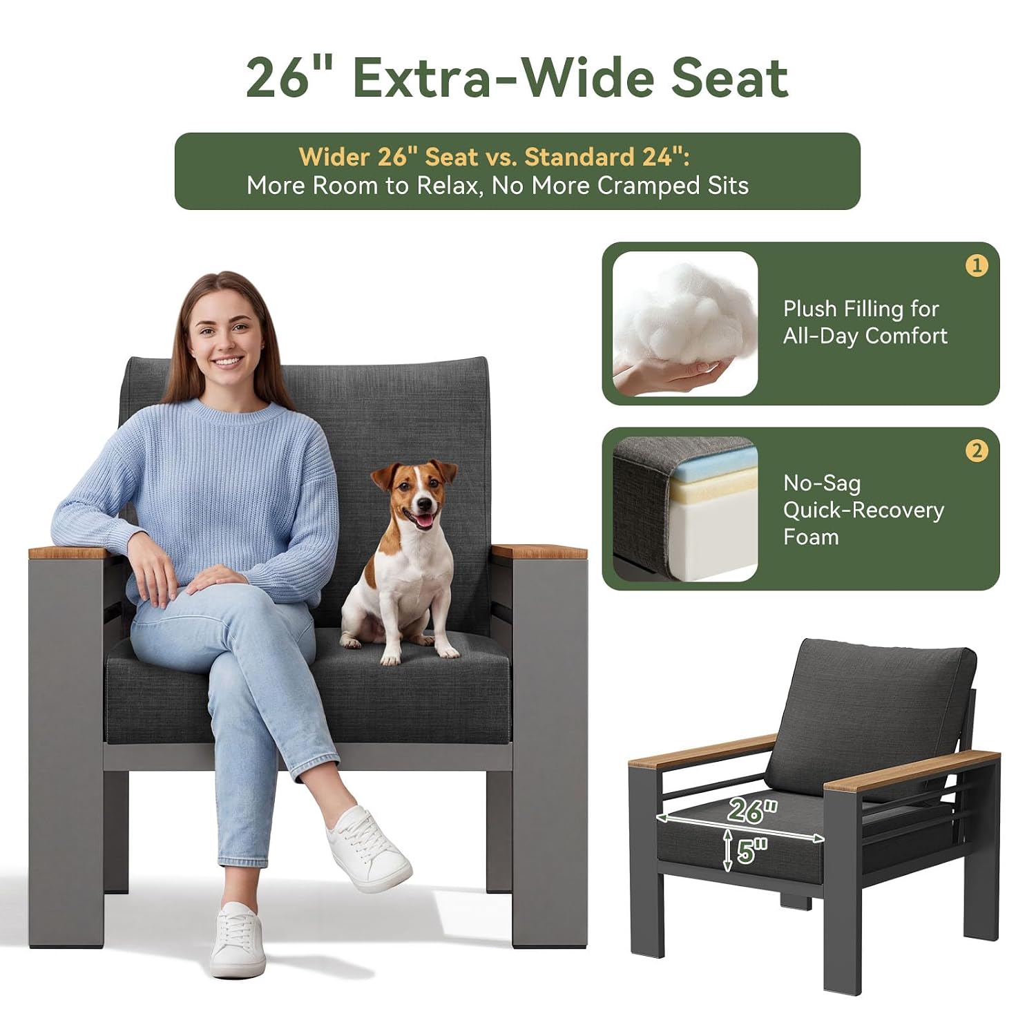 Zestaw mebli na patio, alumini – Outdoor Furniture Bali recenzja i cena