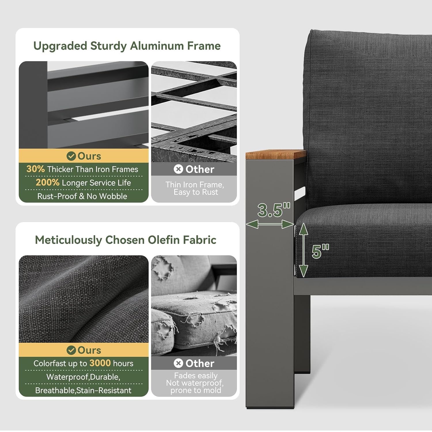 Zestaw mebli na patio, alumini – Outdoor Furniture Bali recenzja i cena