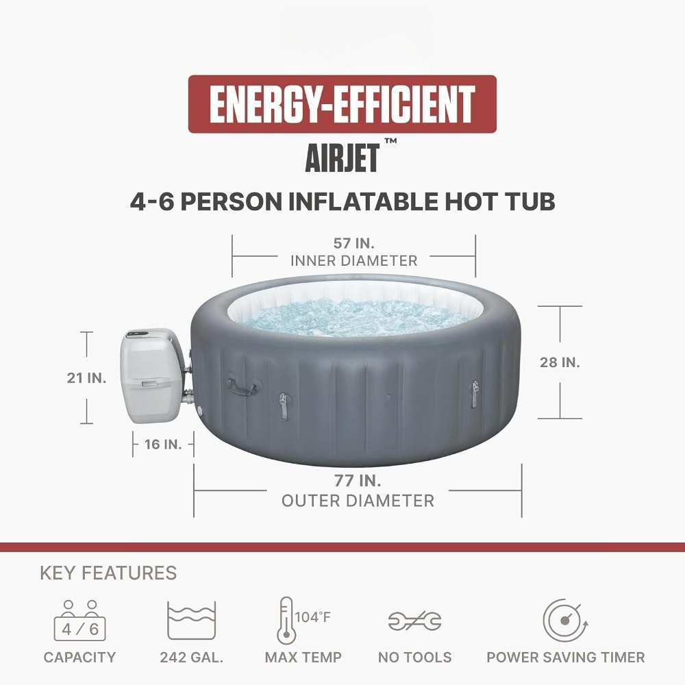 Energooszczędna dmuchana wanna – Inflatable Hot Tub recenzja i cena