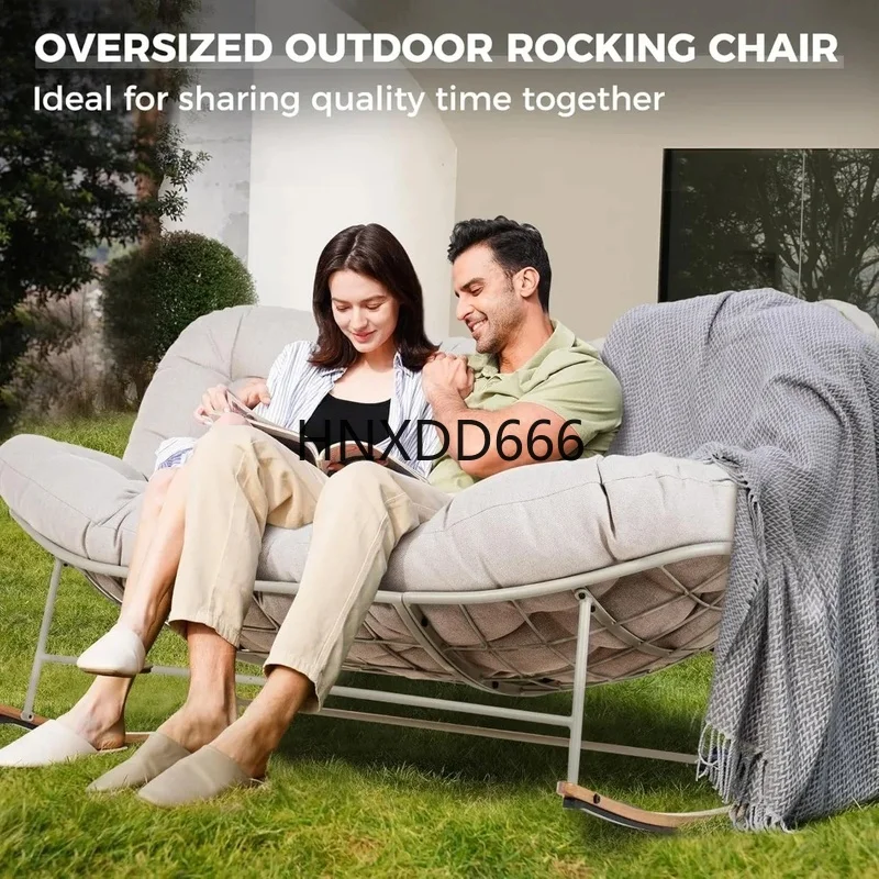 Duży dwuosobowy fotel bujany n – Outdoor Furniture Rocking Chair recenzja i cena