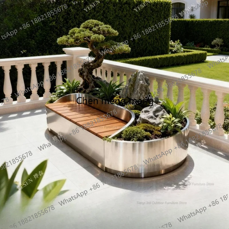 Ławka z kwietnikiem ze stali n – Outdoor Furniture Bench recenzja i cena