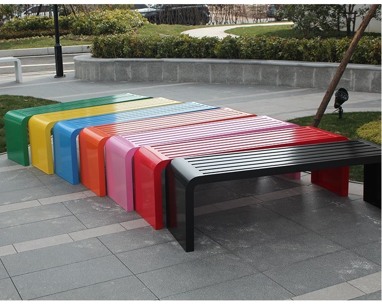 Ławka metalowa z blachy stalow – Outdoor Furniture Bench recenzja i cena