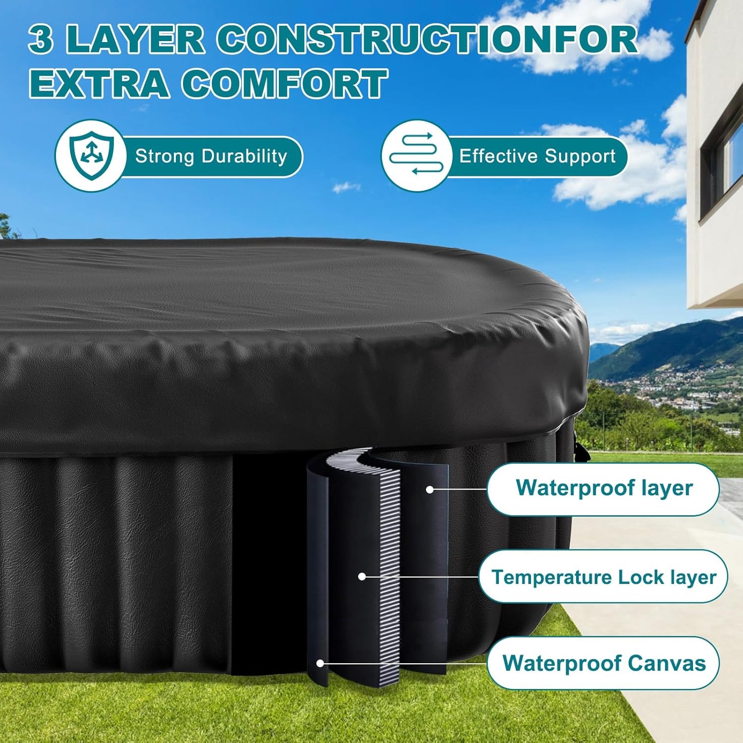 Owalna nadmuchiwana wanna z hy – Inflatable Hot Tub recenzja i cena
