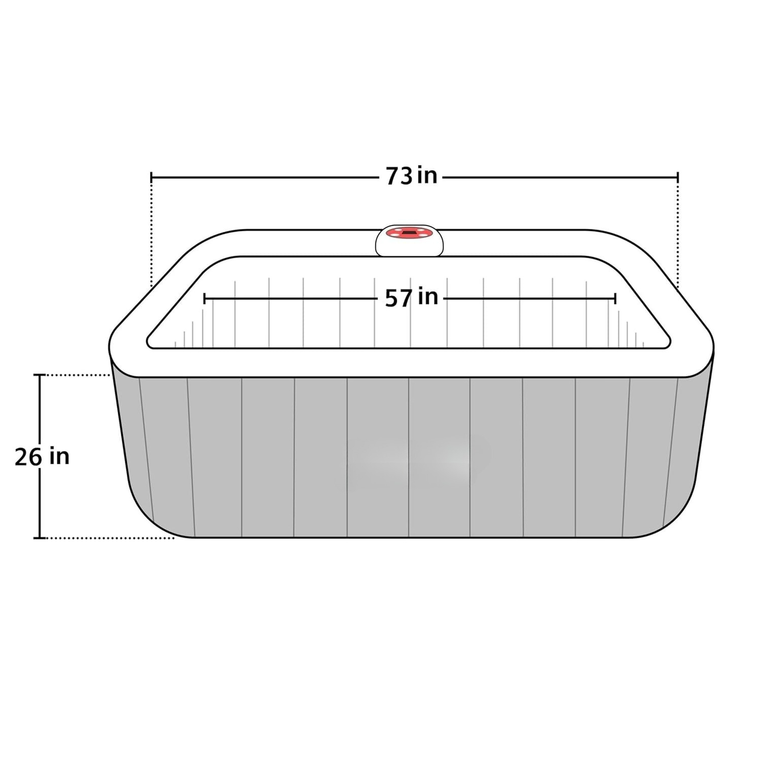 Przenośna nadmuchiwana wanna z – Inflatable Hot Tub recenzja i cena