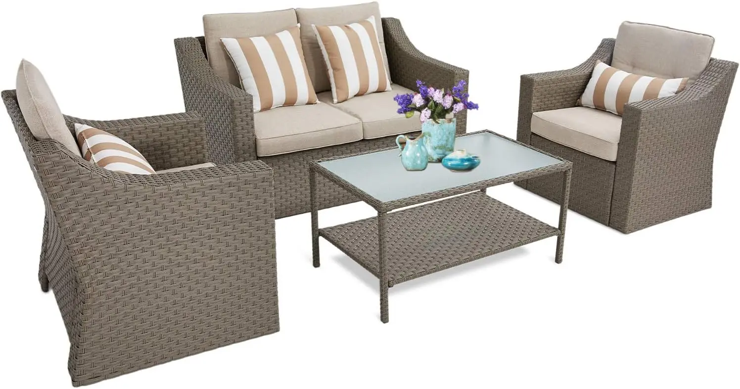 Zestaw mebli ogrodowych na pat – Outdoor Furniture No Cushions recenzja i cena