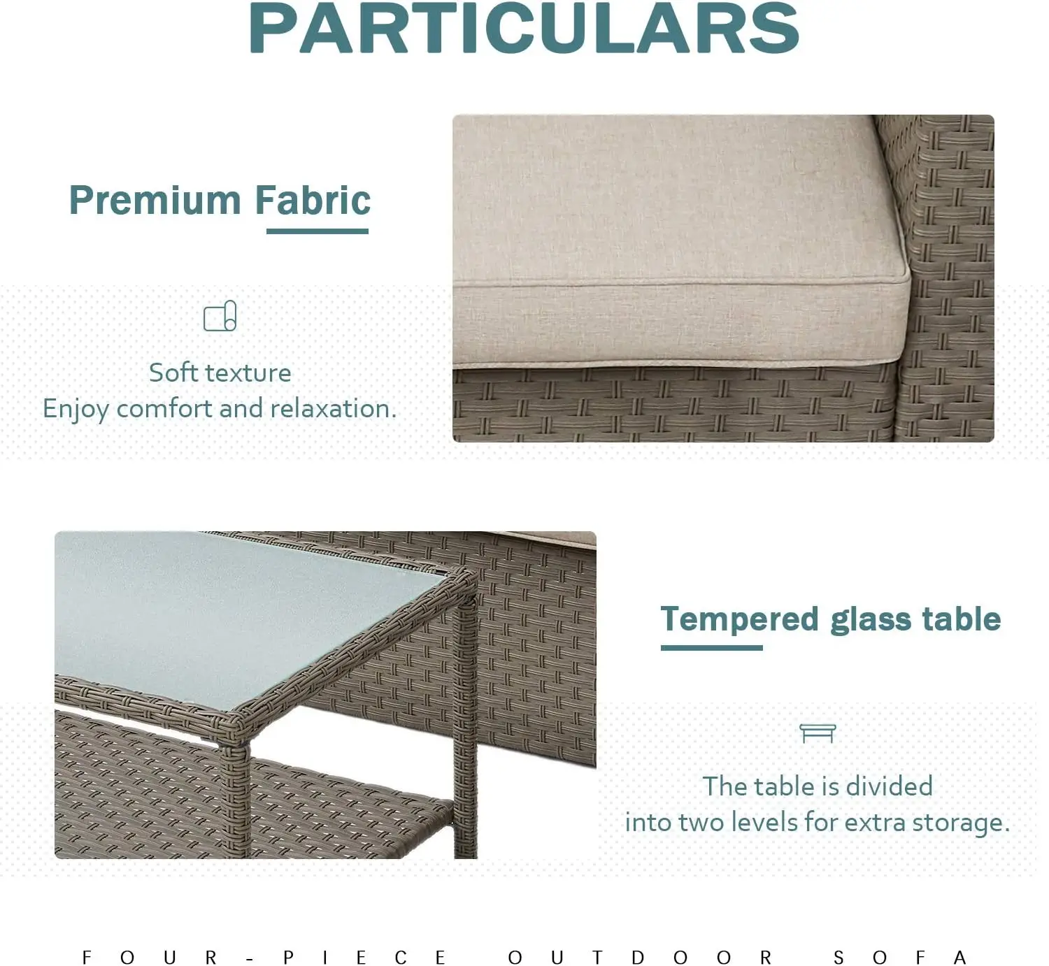 Zestaw mebli ogrodowych na pat – Outdoor Furniture No Cushions recenzja i cena