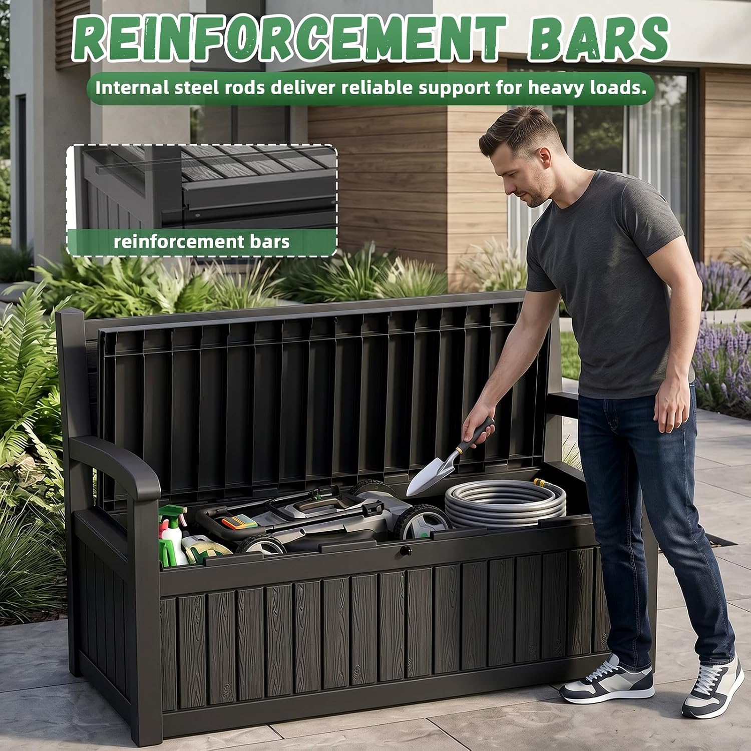 Duża zewnętrzna ławka do przec – Outdoor Furniture Bench recenzja i cena