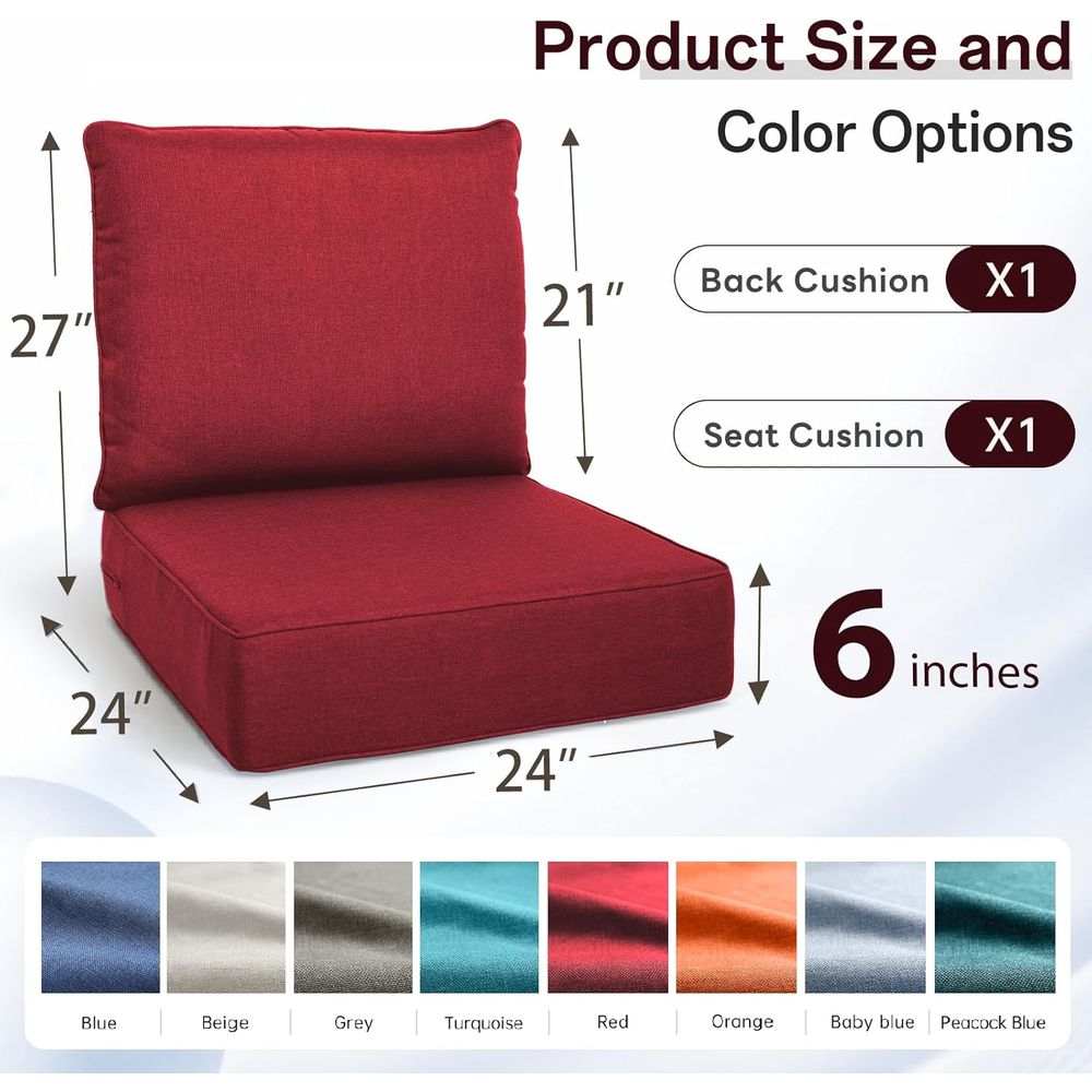 Luksusowy zestaw poduszek ogro – Outdoor Furniture Cushions 24 X 24 recenzja i cena