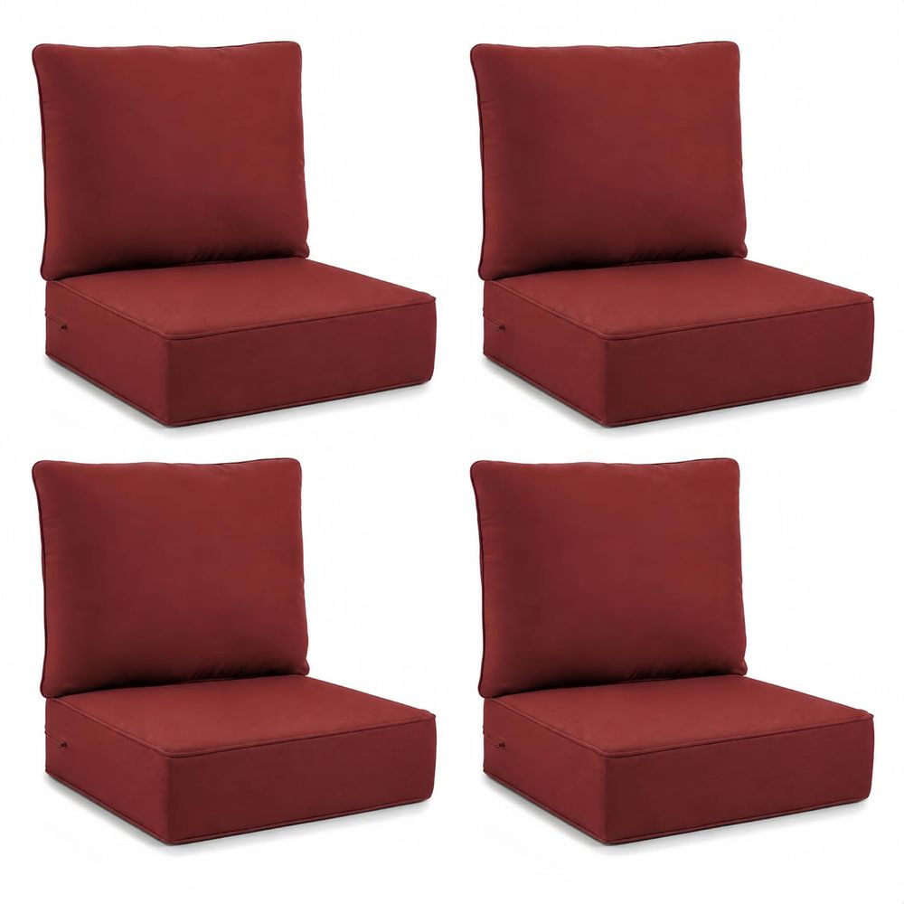 Zestaw 4 poduszek na siedzenia – Outdoor Furniture Cushions 24 X 24 recenzja i cena