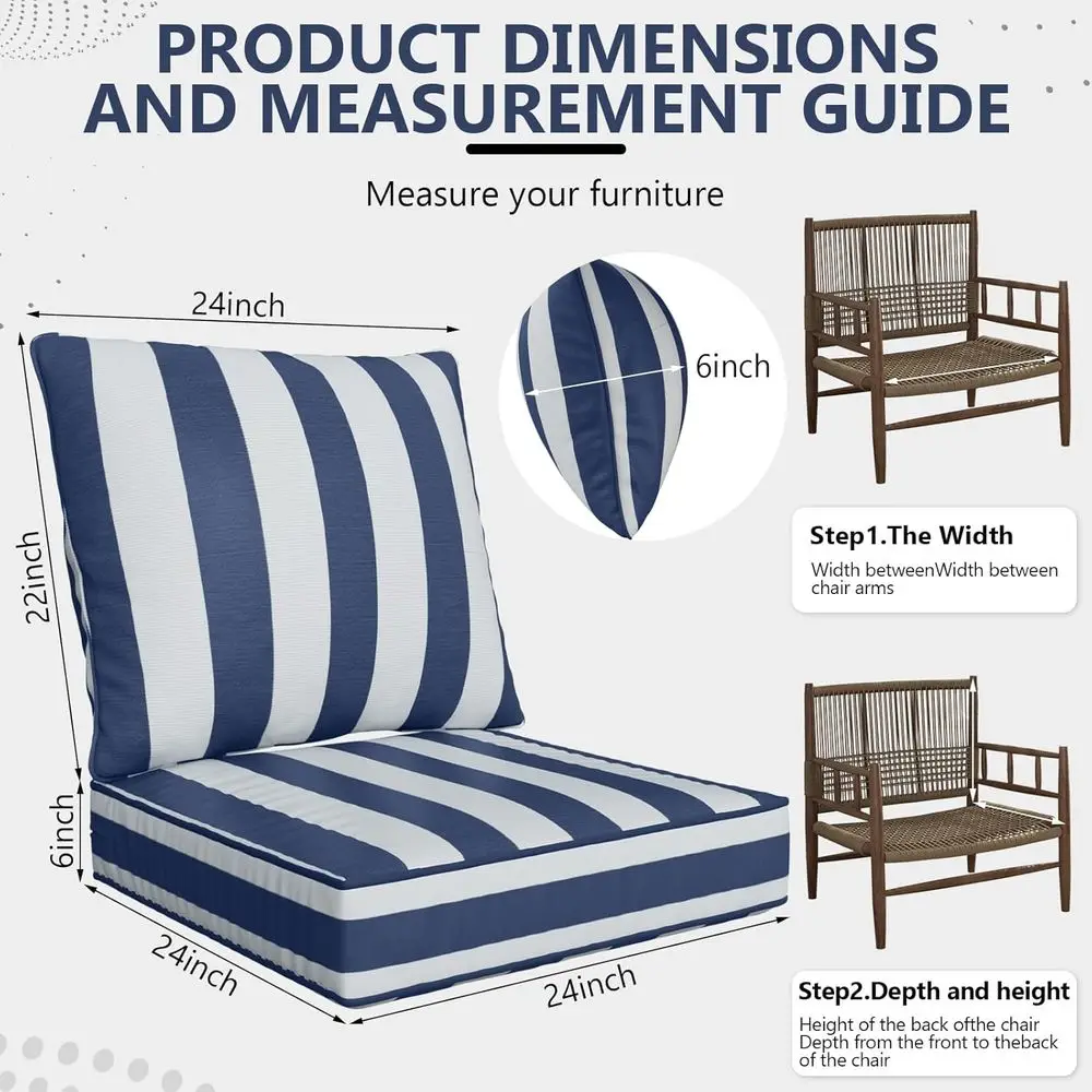 Zestaw poduszek do siedzeń na  – Outdoor Furniture Cushions 24 X 24 recenzja i cena
