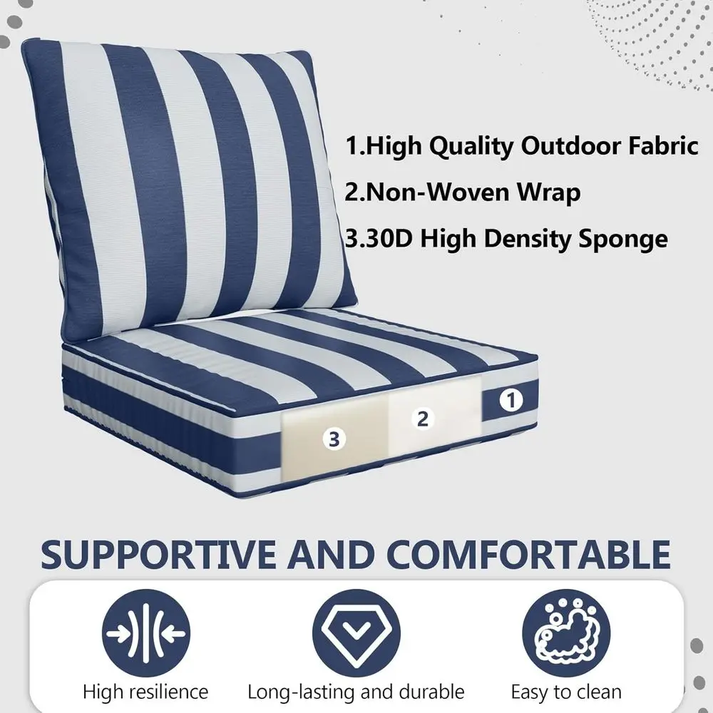 Zestaw poduszek do siedzeń na  – Outdoor Furniture Cushions 24 X 24 recenzja i cena