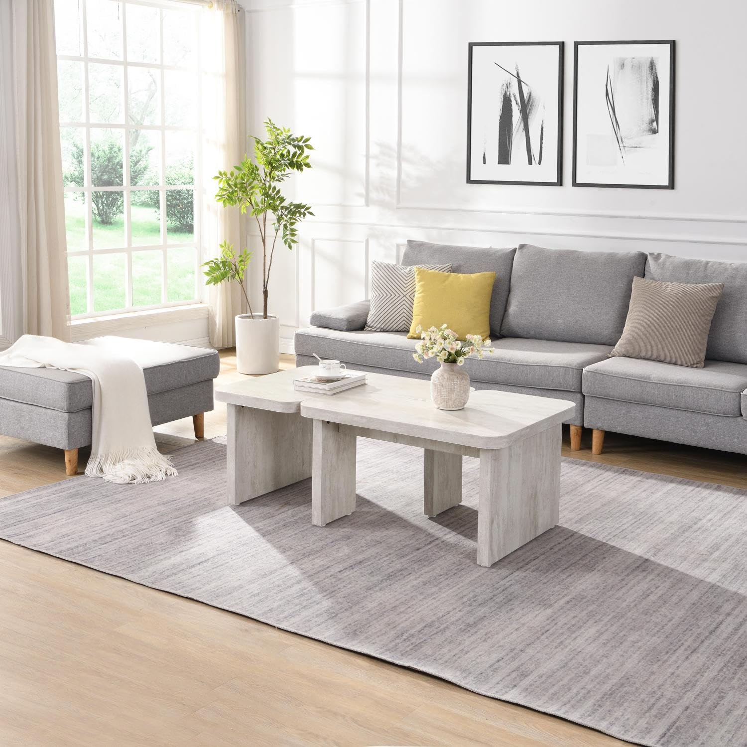 Prostokątny, rozkładany drewni – Outdoor Furniture L Shape recenzja i cena