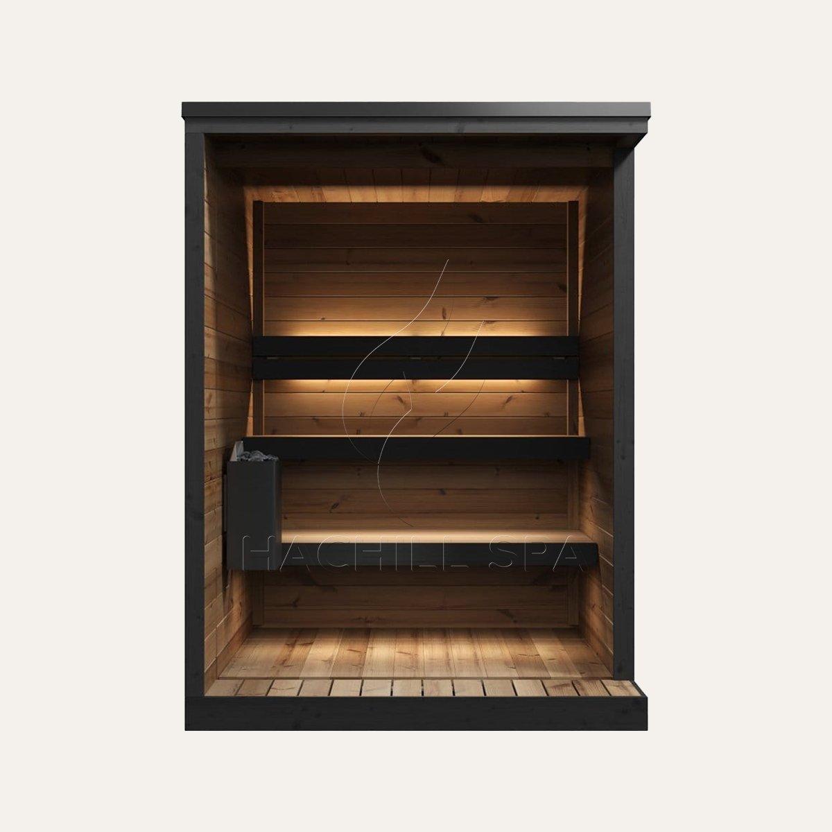 Zewnętrzna sauna SaunaGym dla  – Outdoor Furniture Modern recenzja i cena