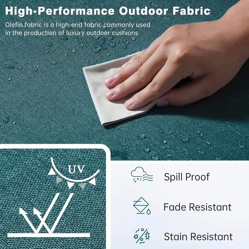 Zestaw 6 grubych poduszek na z – Outdoor Furniture Cushions 24 X 24 recenzja i cena