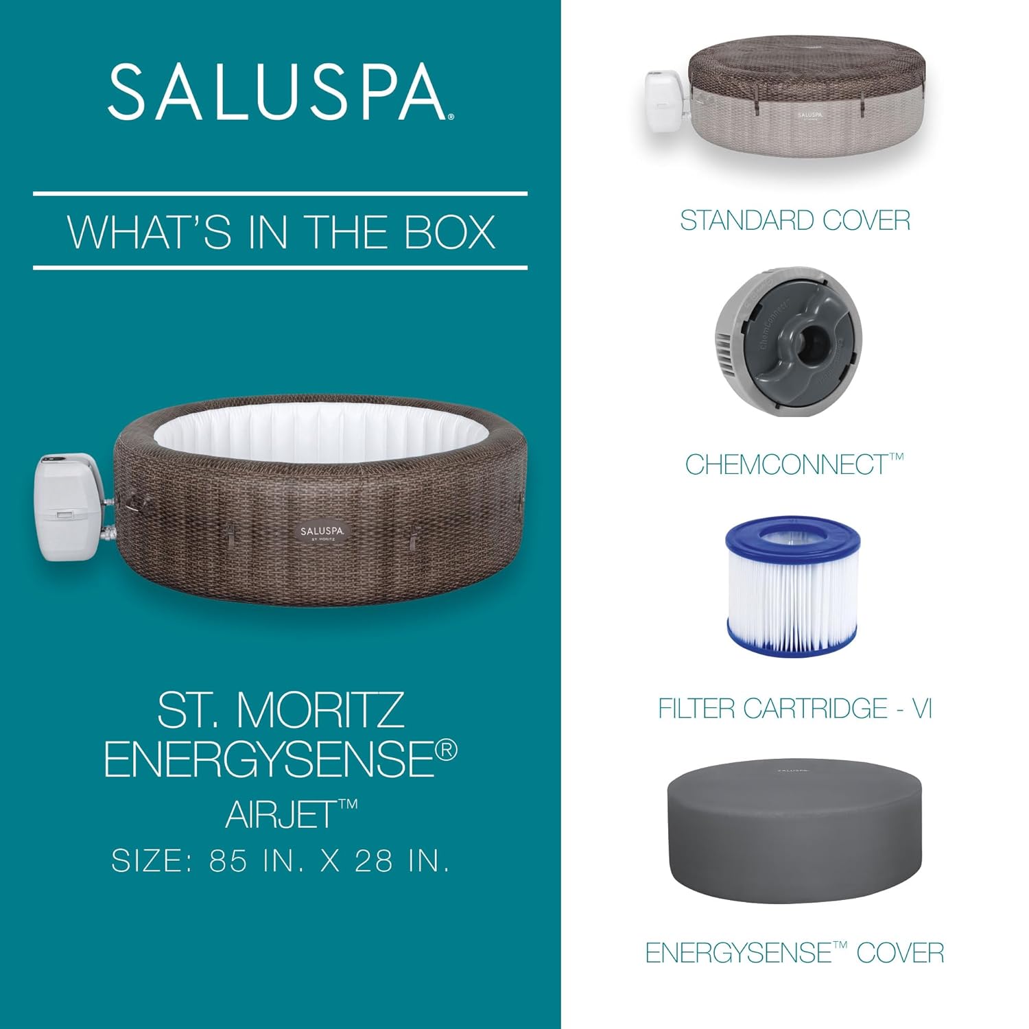 SaluSpa St. Moritz nadmuchiwan – Inflatable Hot Tub recenzja i cena