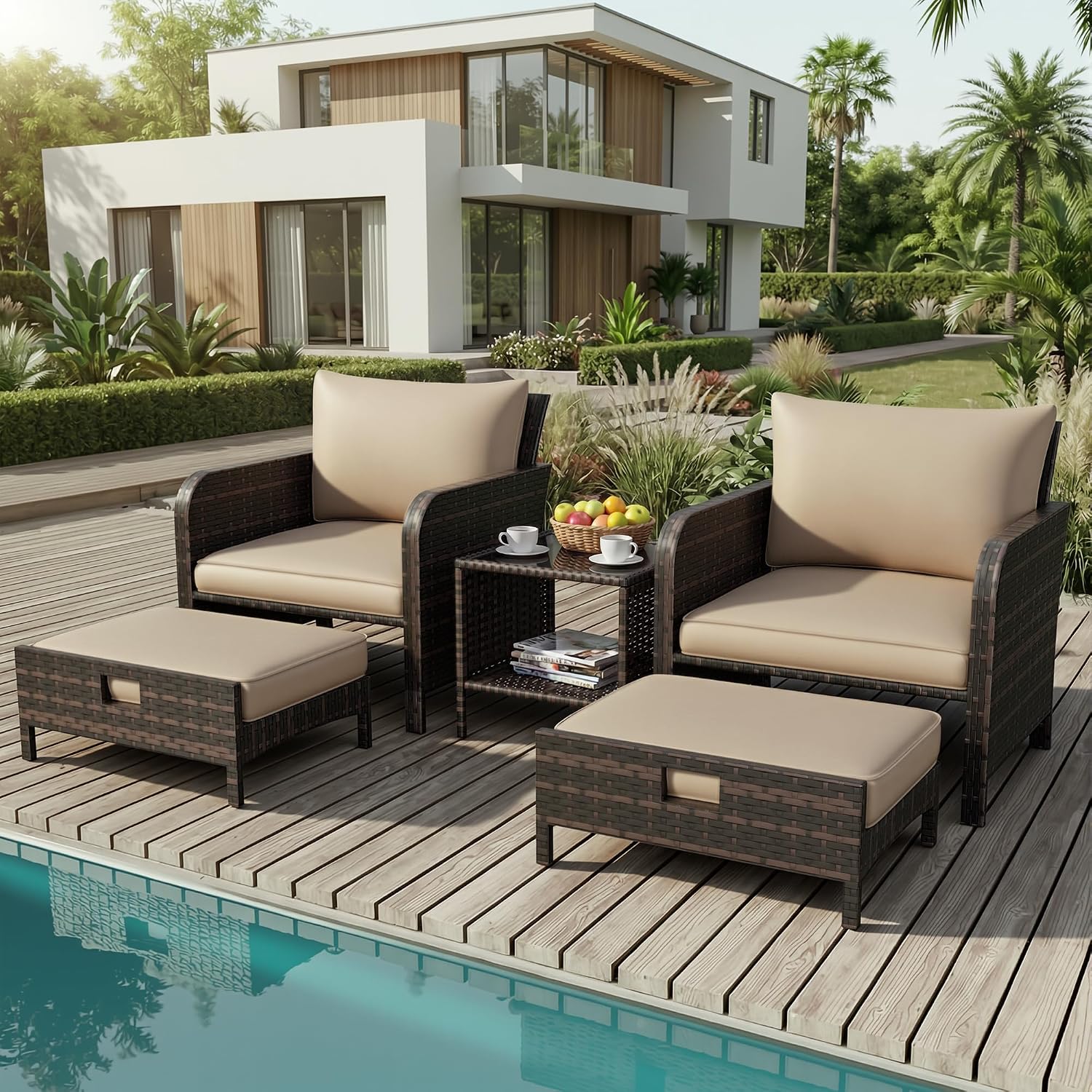 5-częściowy zestaw mebli do ro – Outdoor Furniture Bali recenzja i cena