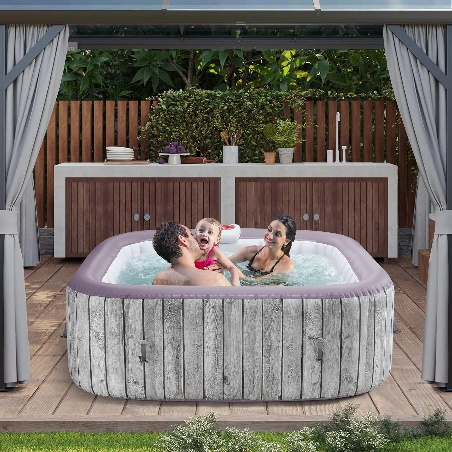 Nadmuchiwany kwadratowy zestaw – Inflatable Hot Tub recenzja i cena