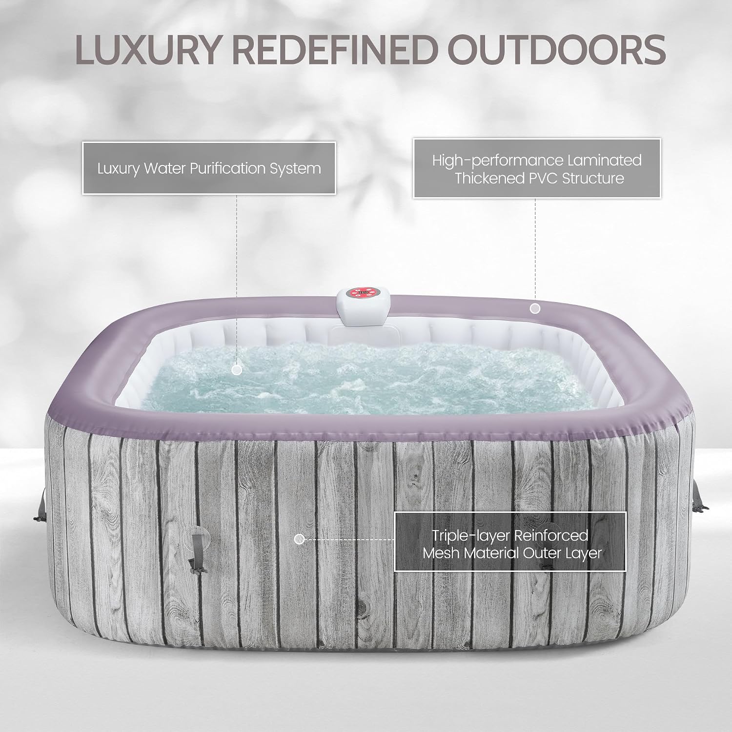 Nadmuchiwany kwadratowy zestaw – Inflatable Hot Tub recenzja i cena
