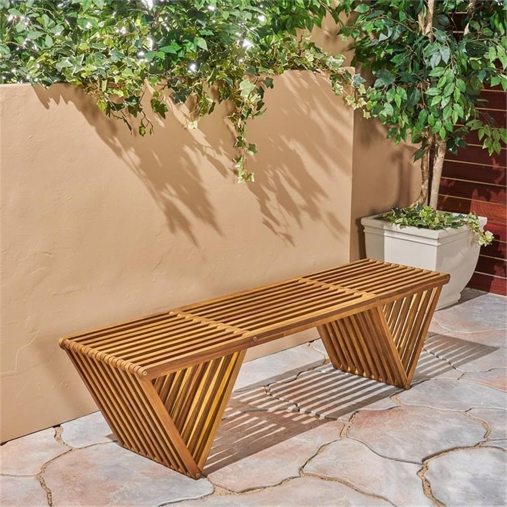 Ławka z drewna akacjowego z wy – Outdoor Furniture Bench recenzja i cena