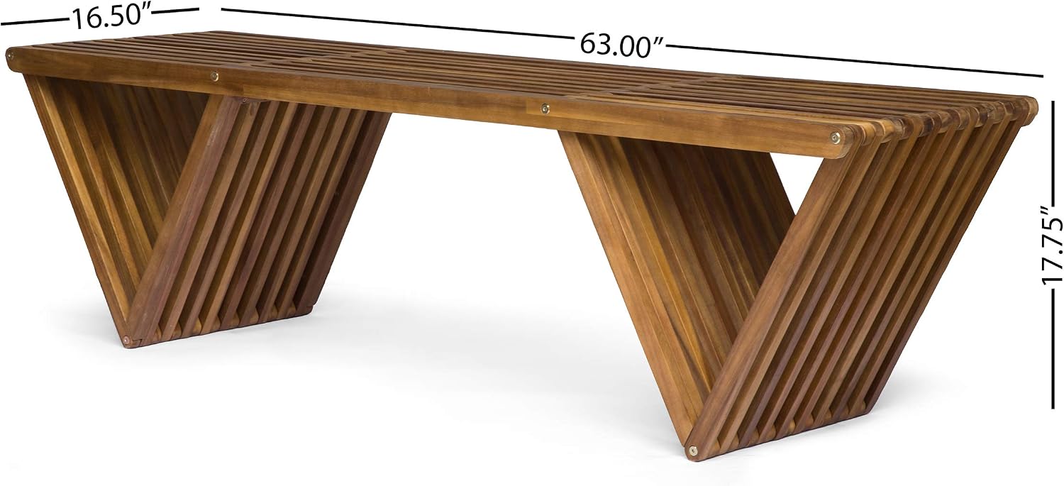 Ławka z drewna akacjowego z wy – Outdoor Furniture Bench recenzja i cena