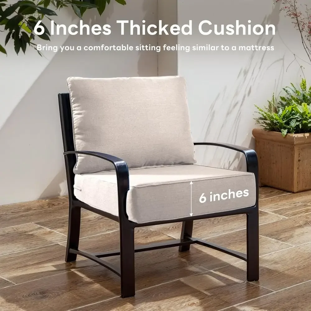 6 Grubych Poduszek na Krzesła  – Outdoor Furniture Cushions 24 X 24 recenzja i cena